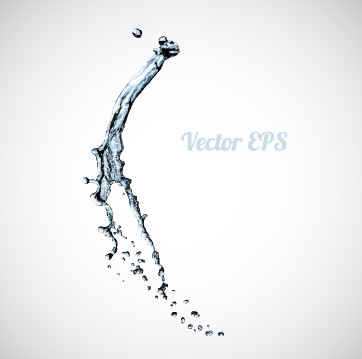 Splashes of water creative background vector 02