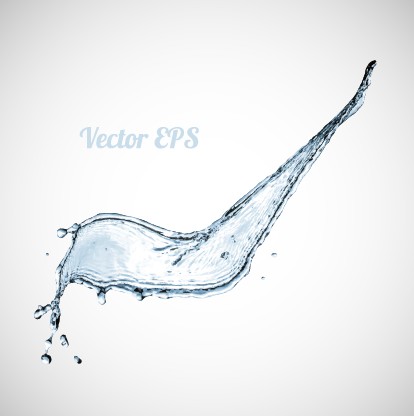 Splashes of water creative background vector 03