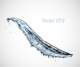 Splashes of water creative background vector 04