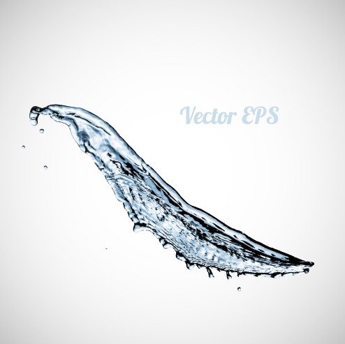 Splashes of water creative background vector 04