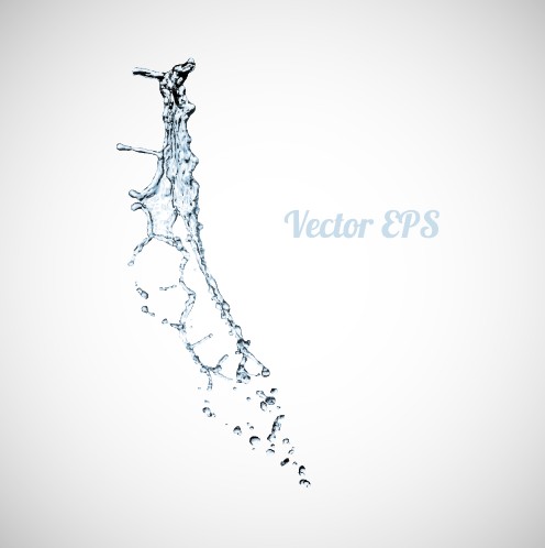 Splashes of water creative background vector 05