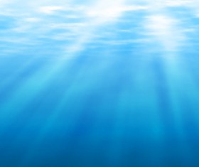 Underwater Sunshine Vector Background