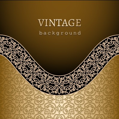 Vector set of vintage luxury background design 03