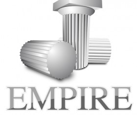 Vintage columns design elements vector 04