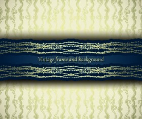 Vintage seamless luxury pattern background vector 04
