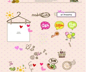 Vintage source elements vector 02