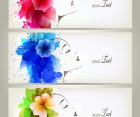 Watercolor floral woman creative design 06