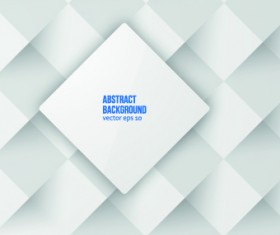 Abstract white square vector background 01