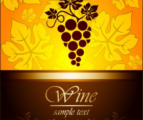 Wine vintage background vector set 02