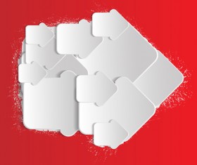 White arrows creative background vector 02