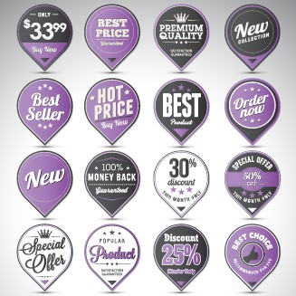 Creative sale badges design graphics 01