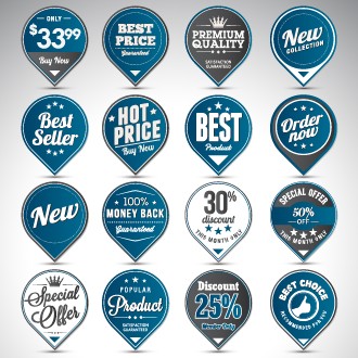 Creative sale badges design graphics 02