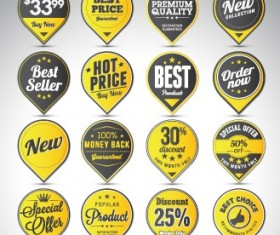 Creative sale badges design graphics 03