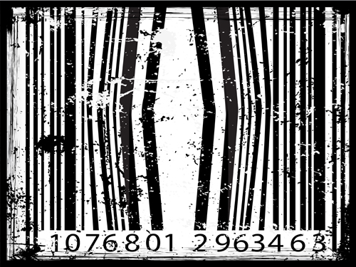The offbeat bar codes design vector graphic 02
