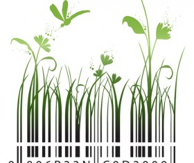 The offbeat bar codes design vector graphic 04