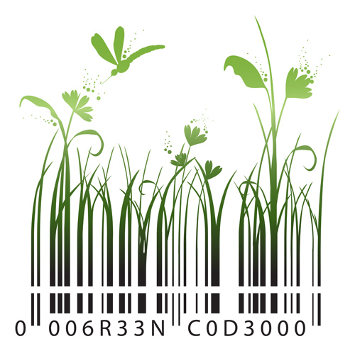 The offbeat bar codes design vector graphic 04
