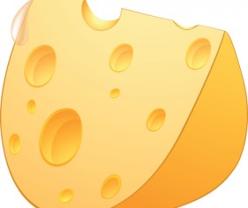 Realistic cheese design elements vector set 02