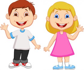 Cute children student design vector 03