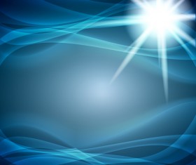 dynamic blue lines vector background