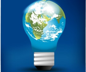 Creative light bulb concept background vector graphic 01