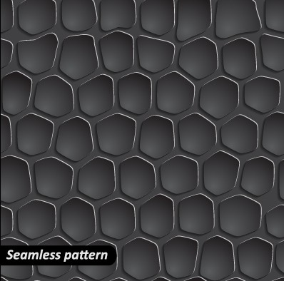 Dark style seamless pattern vector graphics 04