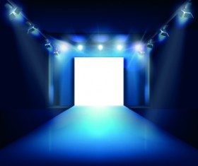 Spotlight light design background vector 05