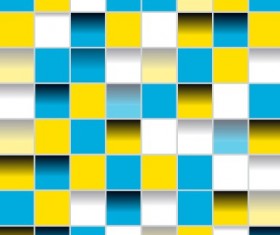 Multicolor squares creative background vector set 03