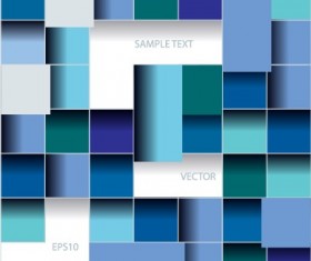 Multicolor squares creative background vector set 05