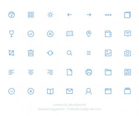 35 Kind small fine psd icons