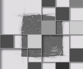 3D square abstract background vector material 01