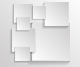 3D square abstract background vector material 04