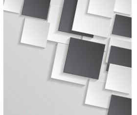 3D square abstract background vector material 05