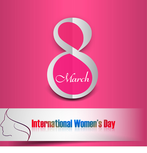 8 March international women day design vector graphics 02
