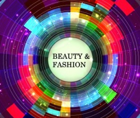 Abstract circle colored background art