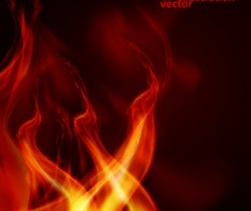 Abstract flame illustration vector material
