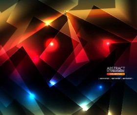 Abstract shapes bright background vector
