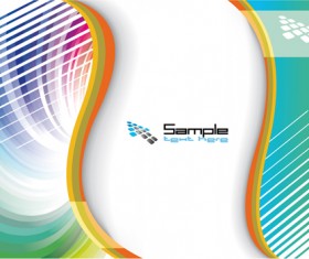 Abstract waves modern backgrounds art vector 01