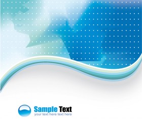Abstract waves modern backgrounds art vector 04