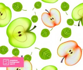 Apple seamless pattern vector 01