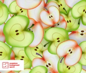 Apple seamless pattern vector 02