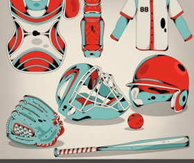 Basketball elements design vector set