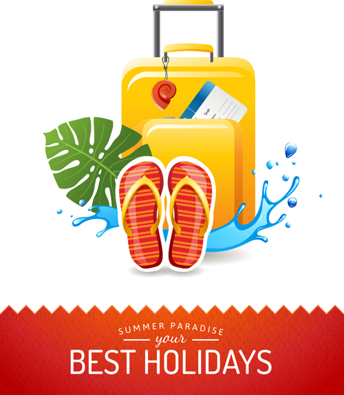 Best holidays poster creative vector 01