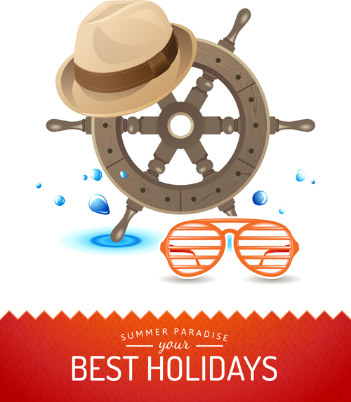 Best holidays poster creative vector 02