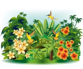 Bird in the natural design vector