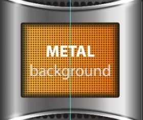 Bright chrome metal background vector graphics 05