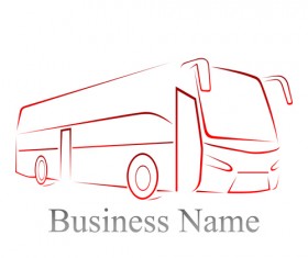 Bus business background vector