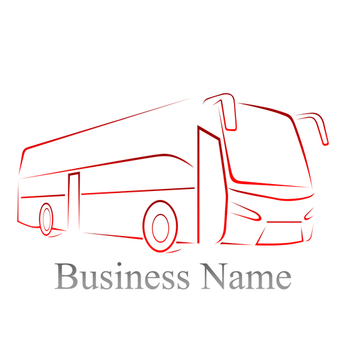 Bus business background vector free download