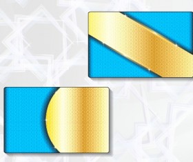Delicate modern business cards vector graphics 02