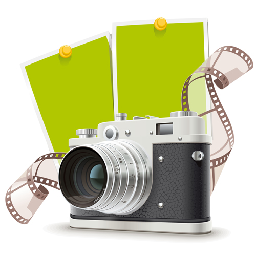 Camera and film vector material