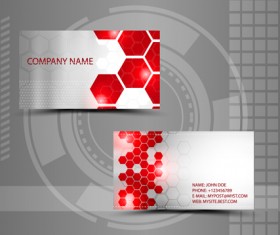 Modern style abstract business cards vector 04